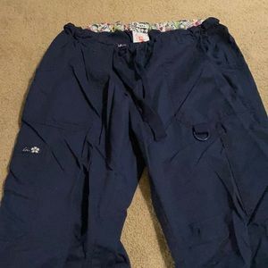 Koi Lindsey Scrub Pants - Medium Tall - Navy - EUC